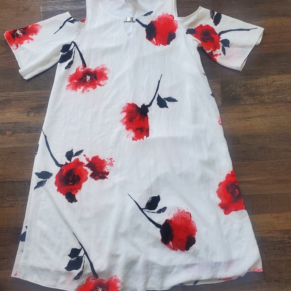 Clientele Cold-Shoulder Floral Dress – Size S/P – NWOT
